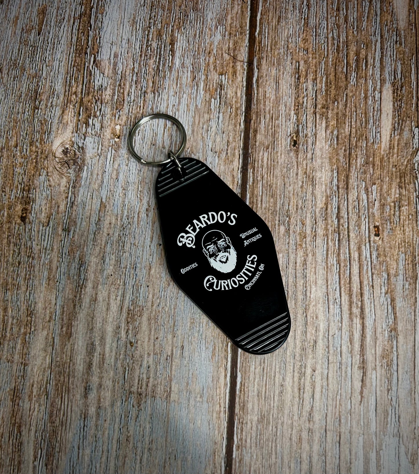 Motel tag keychain
