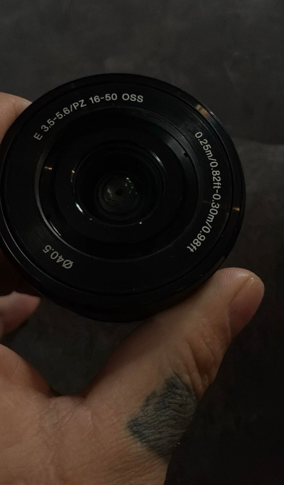 Sony camera lens
