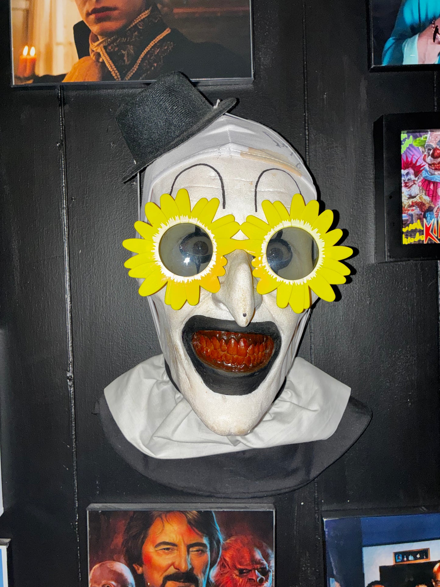 Art the clown autographed wall bust