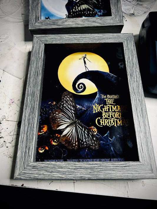 Nightmare before Xmas butterfly frame