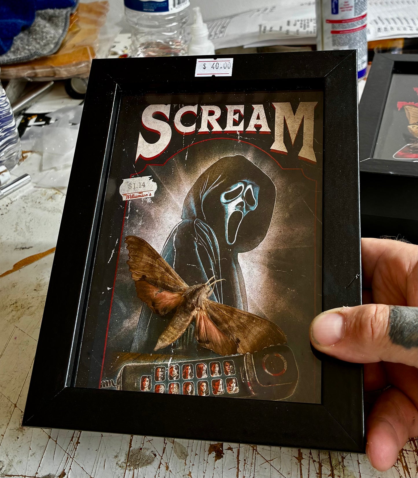 Scream moth frame